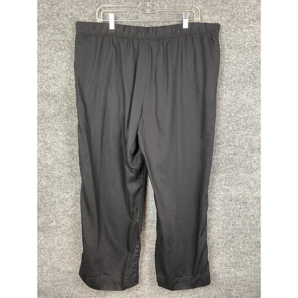 Caffe Marrakesh 100% Lyocell Pants Size XL Drawstring Black Boho Pockets - Picture 8 of 11